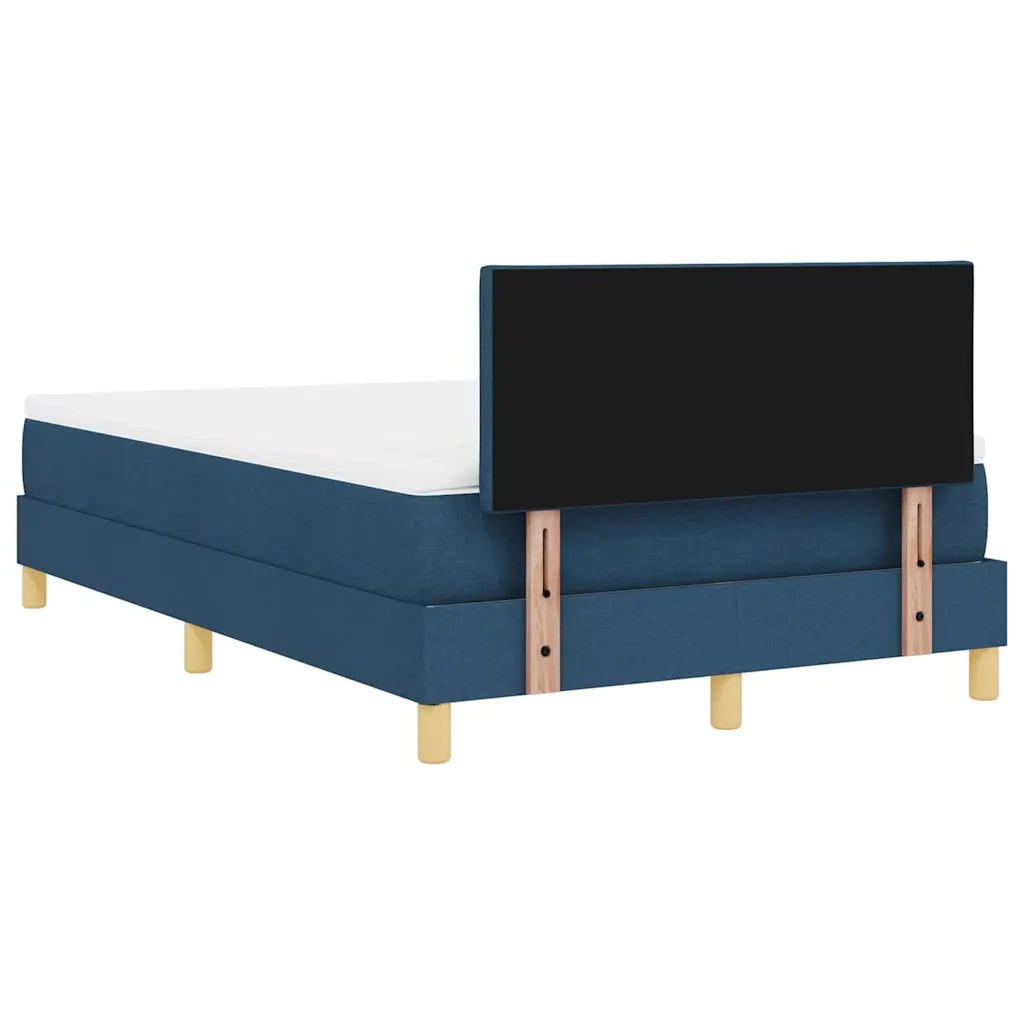 Letto a molle con cuscino con testiera Blu 120 x 200 cm Tessuto 3338992