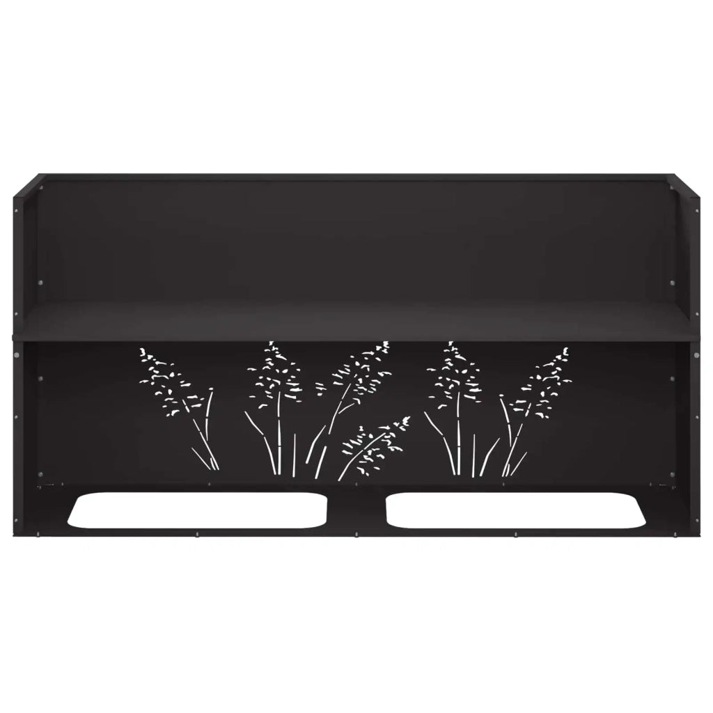 Vaso da giardino Nero 100 x 30 x 49 cm 8005862