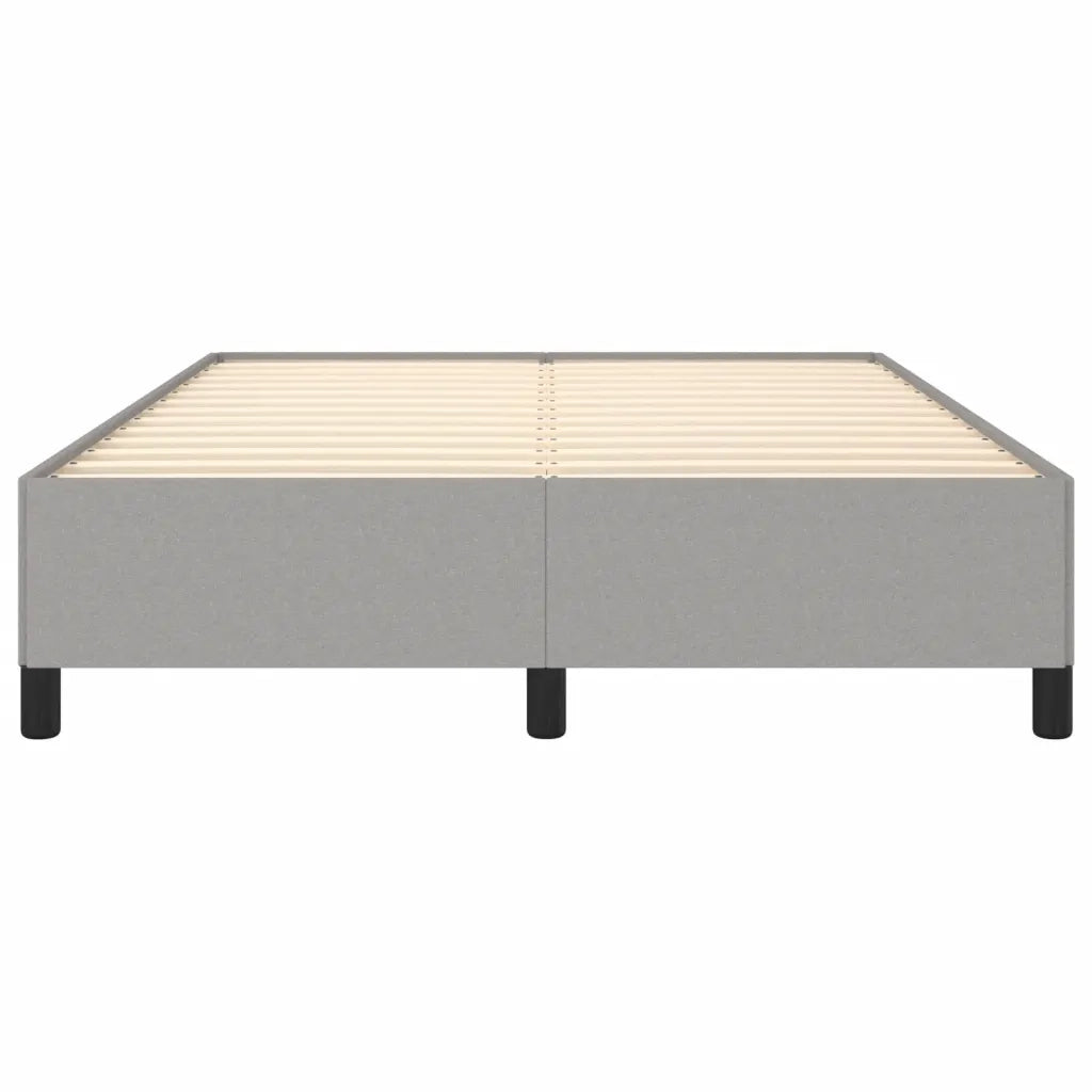 Letto matrimoniale | Letto per adulti | Giroletto senza Materasso Grigio Chiaro 140x190 cm Tessuto