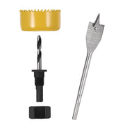 Trade Shop - Punta Trapano Per Foro Set 3 Pezzi Frese Fresa A Tazza Circolare Legno Plastica -