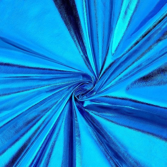 Tessuto di Stoffa a Hologramma con Fondo Metallico - 3,6 Metri - 150 cm di Larghezza - Tessuto Luccicante - Decorazione per Costumi DIY