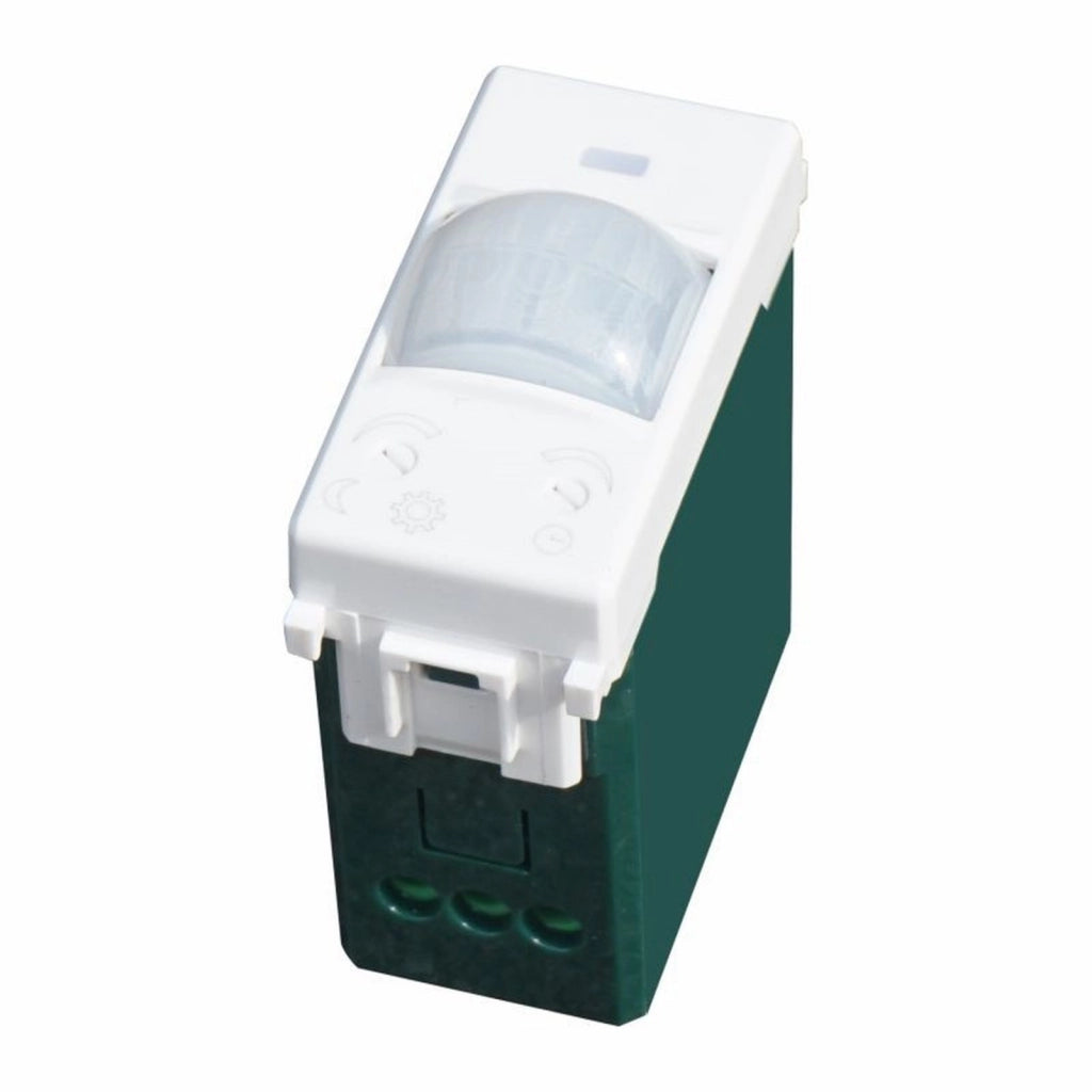Serie Civile ETTROIT Bianco Compatibile Con Vimar Plana (Sensore Movimento e Crepuscolare 1M)
