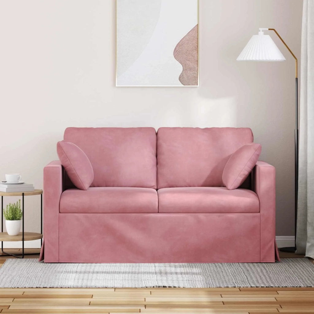 Divano Rosa 138 x 78 x 80 cm Velluto