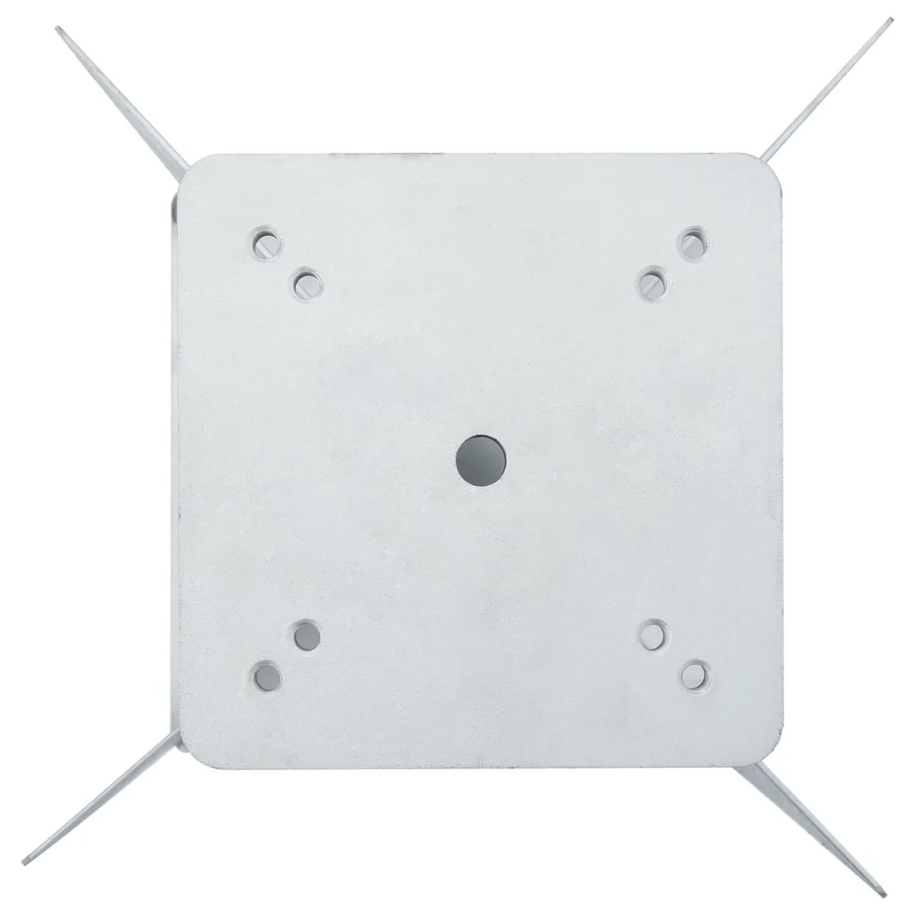Base per Ombrellone Interrata Argento 27,5x27,5x45 cm Acciaio 4003368