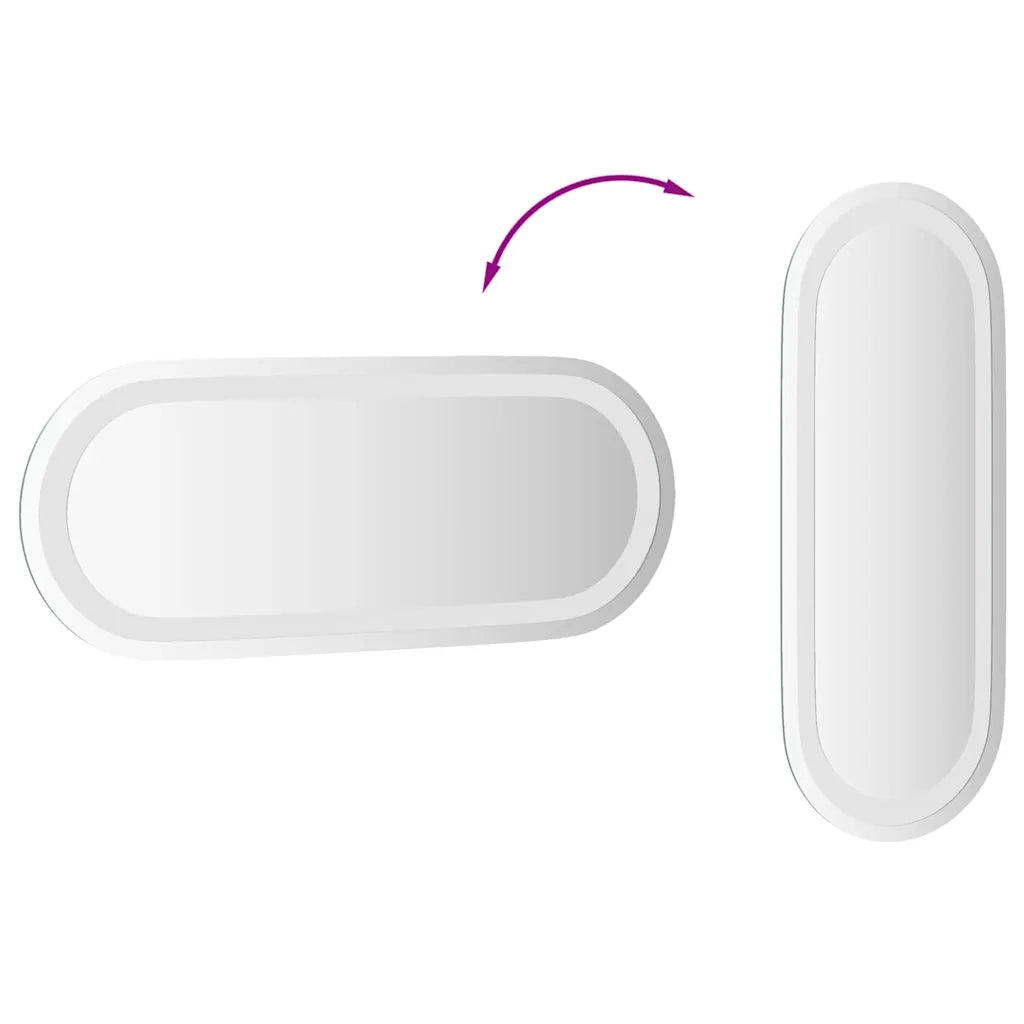 Specchio da Bagno LED 50x20 cm Ovale 353282
