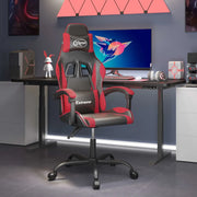 Sedia da Gaming Nera e Rossa in Similpelle 3143867