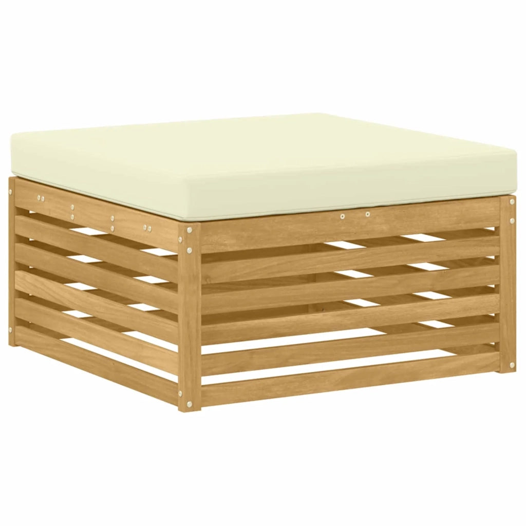 Set di divani da esterno 9 pcs Bianco e Crema 3391010