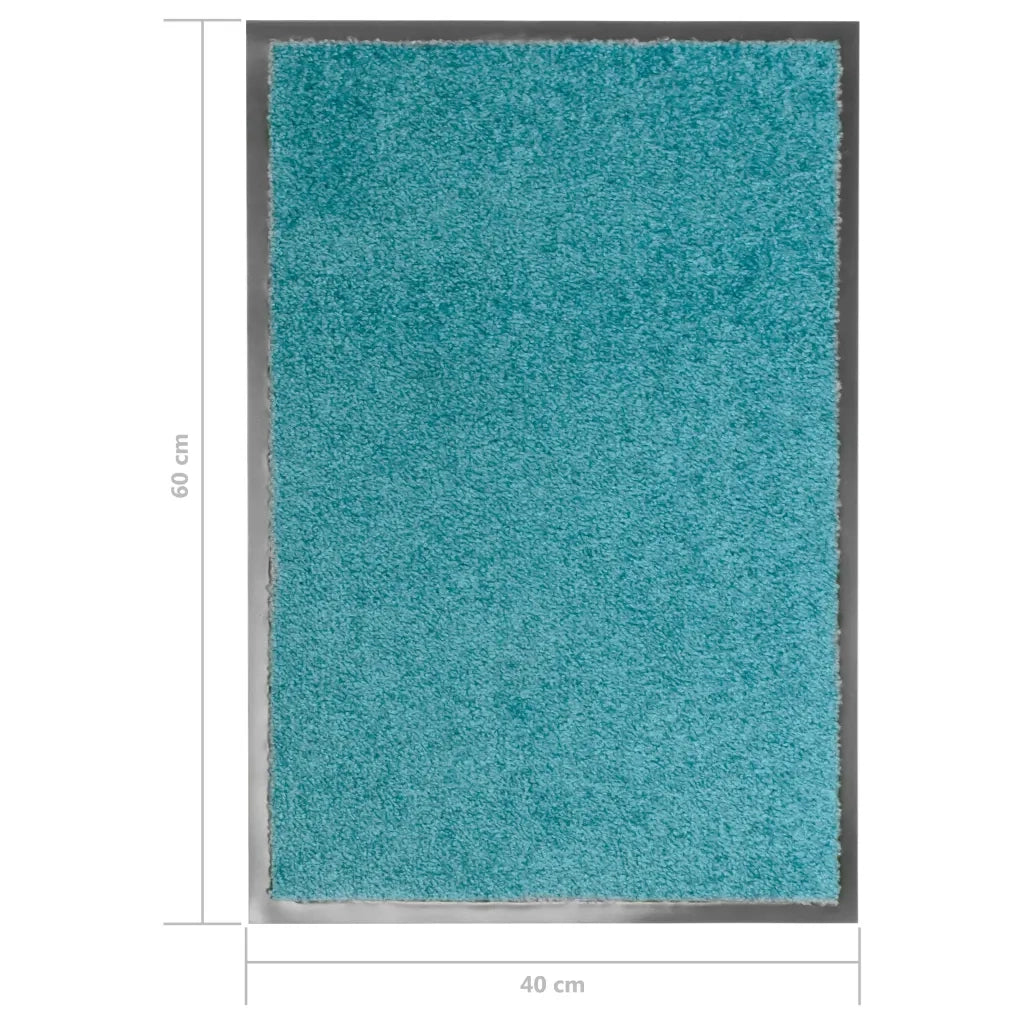 Zerbino | Tappetino Lavabile Ciano 40x60 cm