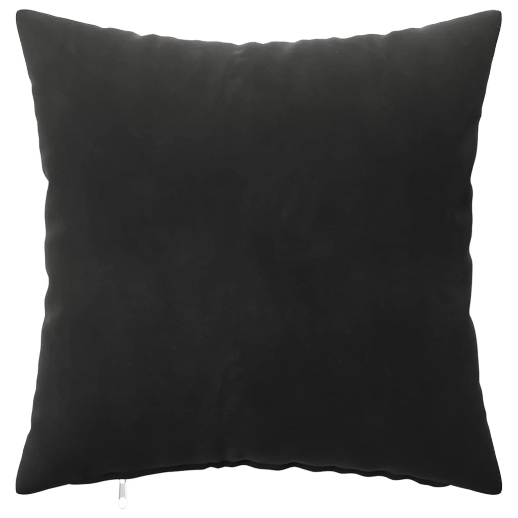 Federa 2 pcs HEERLEN Nero 40 x 40 cm Velluto 908368