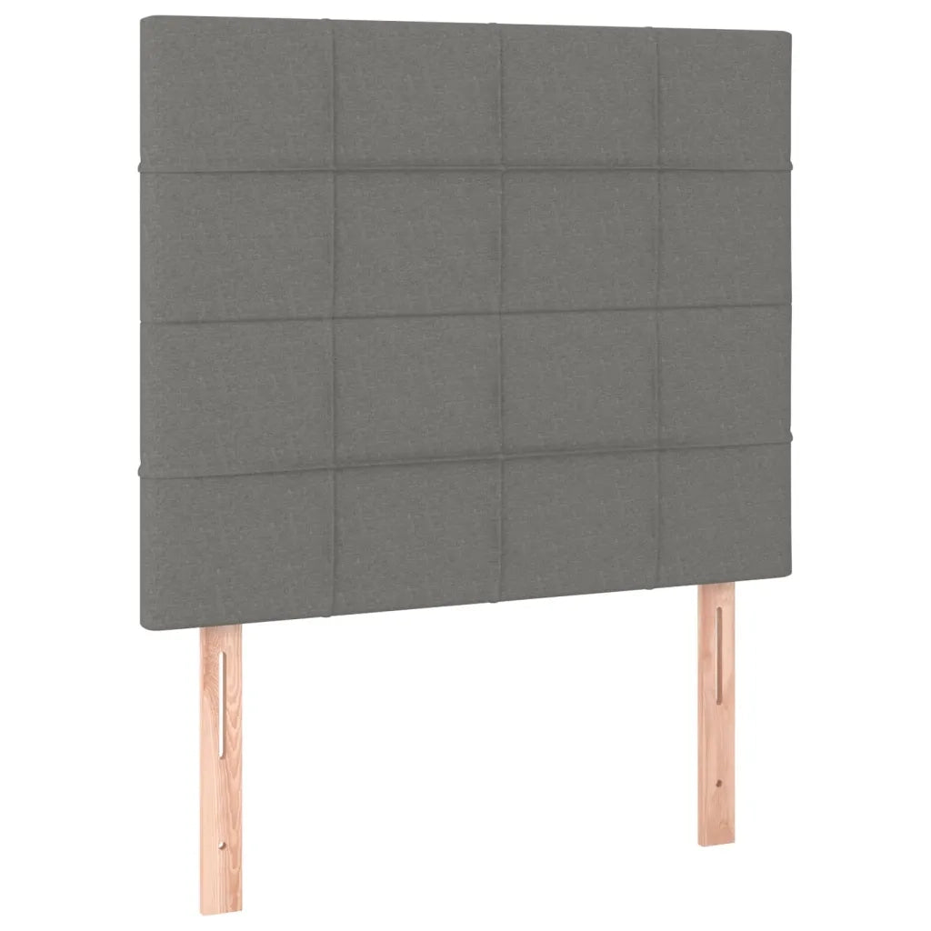 Giroletto a Molle con Materasso Grigio Scuro 80x200 cm Tessuto 3131386