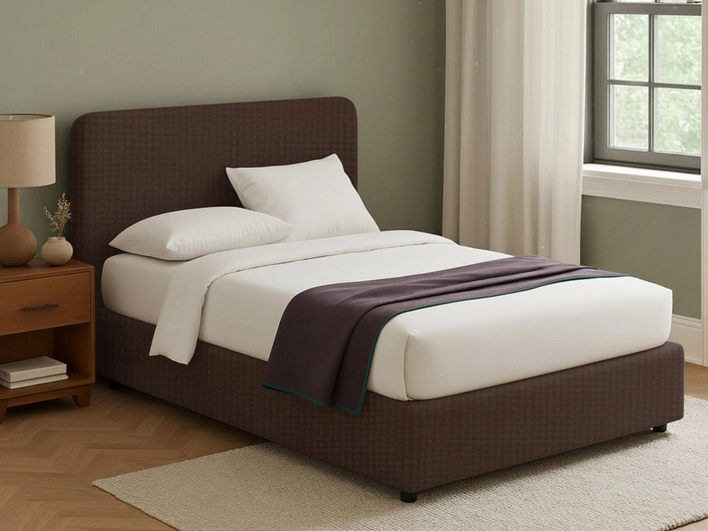 Wigan, Letto Matrimoniale Sfoderabile Made in Italy, Marrone