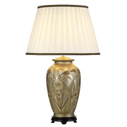 Lampada da tavolo ceramica argento/oro Dian E27 60W