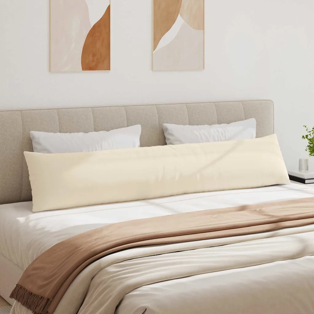 Cuscini da Divano 2 pcs Beige 200 x 40 cm Tessuto 42013902