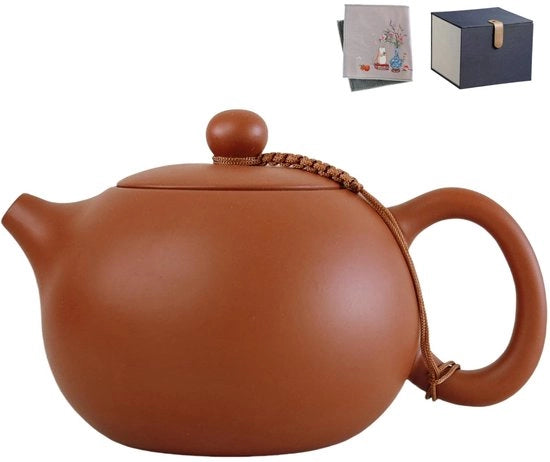 Teiera Artigianale 400 ml - Teiera a Mano Zisha - Ceramica - Scatola Regalo - Tradizionale - Innovativa e Pratica - Set di Tavola da Tè