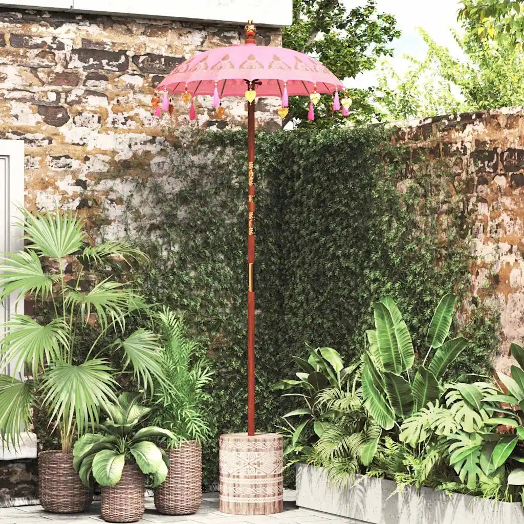 Ombrello balinese con base Rosa 95 x 95 x 260 cm 3356917