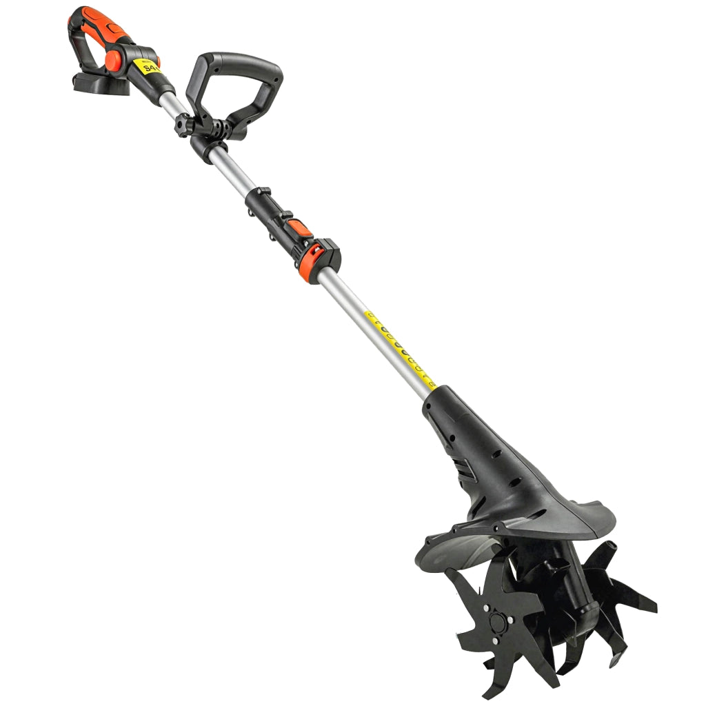 Motocoltivatore da Giardino 18V Larghezza 20 cm Profondità 18 cm Batteria e Caricabatterie Esclusi