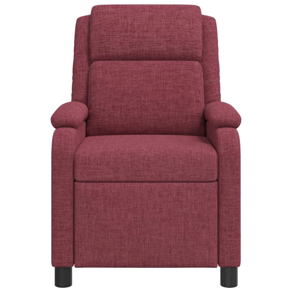 Poltrona reclinabile Rosso Vino Tessuto 42034852