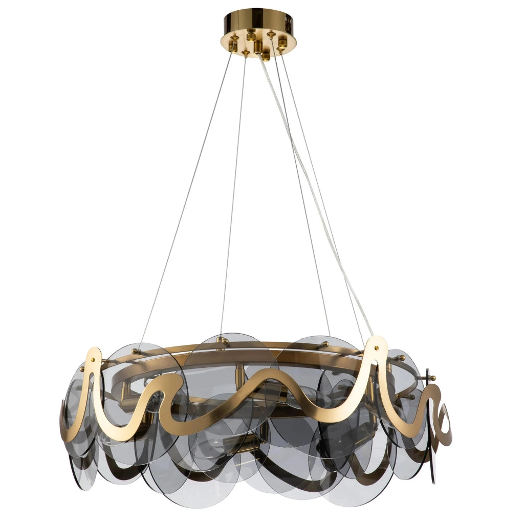 Lampada Da Soffitto APP1545-8CP Brush Gold / Grey