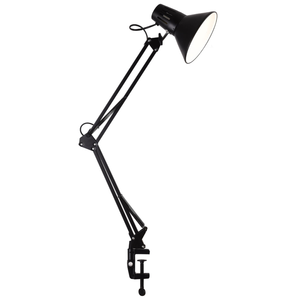 Lampada scrivania a morsetto nera E27 WORKER 325150 Polux