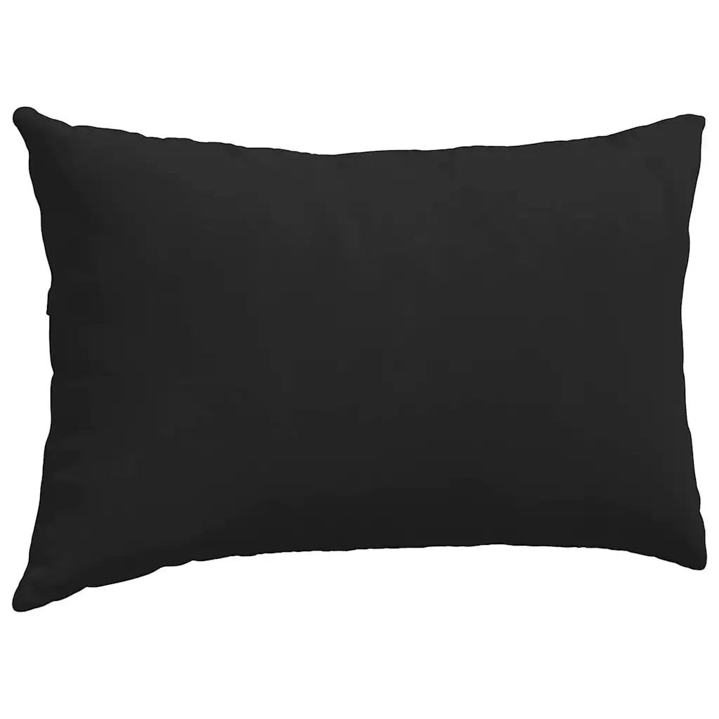 Cuscini da Divano 2 pcs Nero 50 x 30 cm Tessuto 42013642