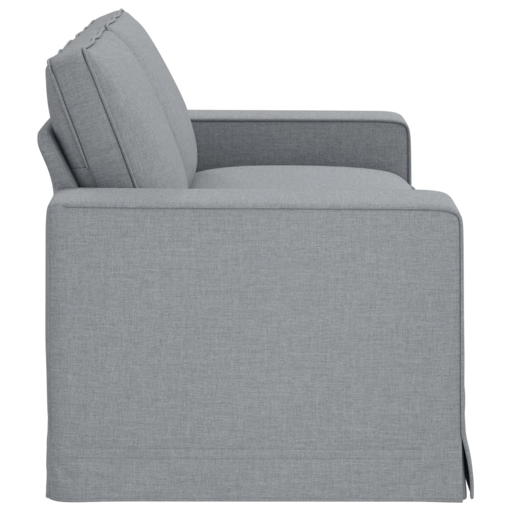Divano Grigio chiaro 182 x 80 x 82 cm Tessuto