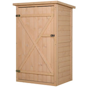 Capanno da giardino Capanno da giardino Capanno da giardino con mensole Capanno da giardino Capanno di stoccaggio per abeti da giardino in legno naturale 75 x 56 x 115 cm