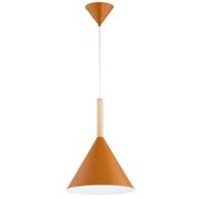 Lampada a sospensione moderna marrone cono E27 FUKS Alfa