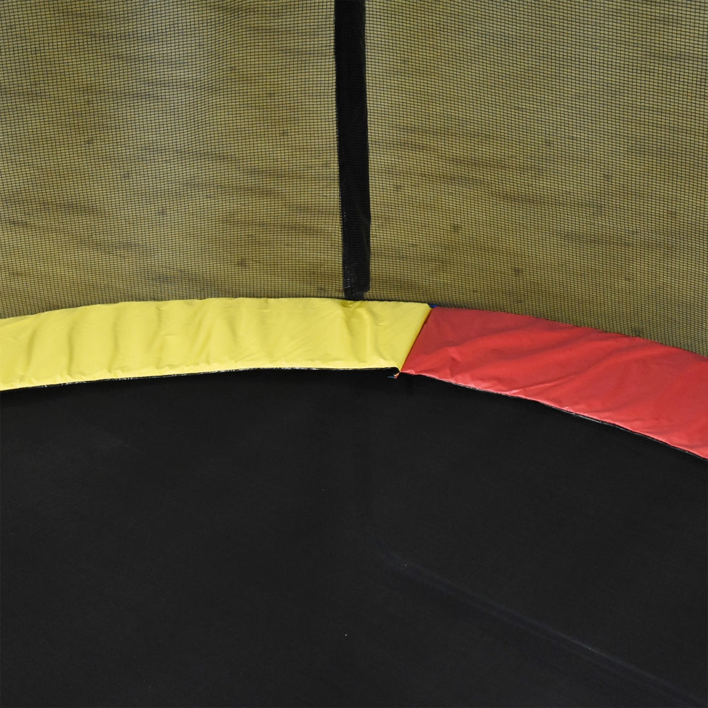 Copertura per Trampolino con Rete Sicurezza e Scala ¨C zephmum ¨C ? 244cm Multicolore
