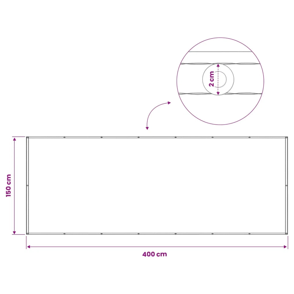 Schermo di Privacy per Balcone 150 x 400 cm 42036376