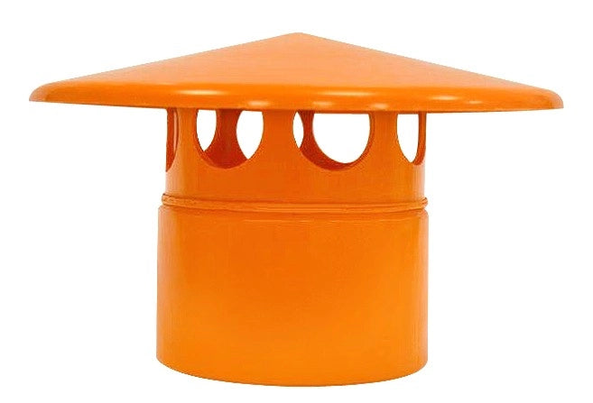 Testa esalatore  in pvc : Colore - Arancio, Diametro - 100