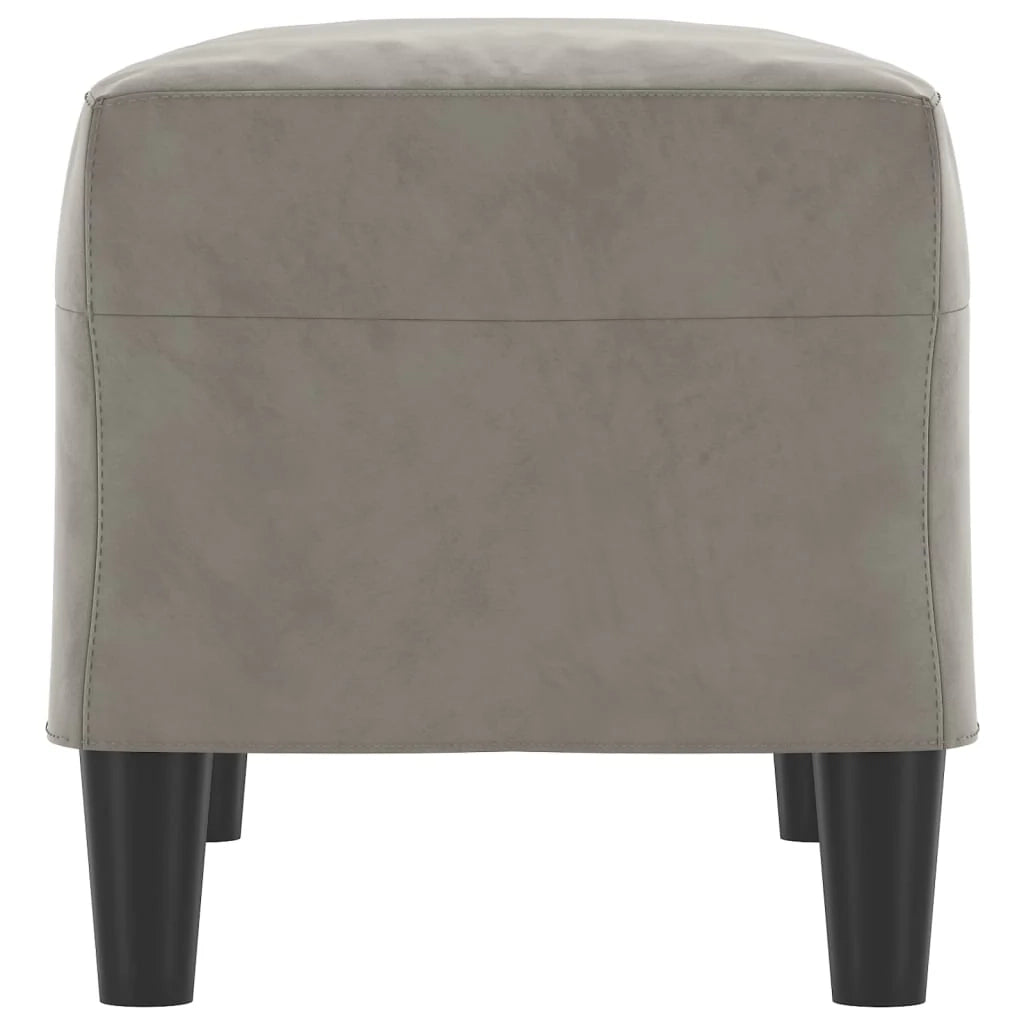Panca 70 x 35 x 41 cm velluto grigio chiaro 02_0010524