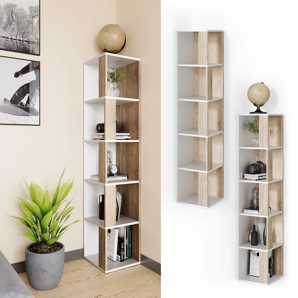 Vicco Scaffale angolare Sonoma 33.3 x 162.2 cm