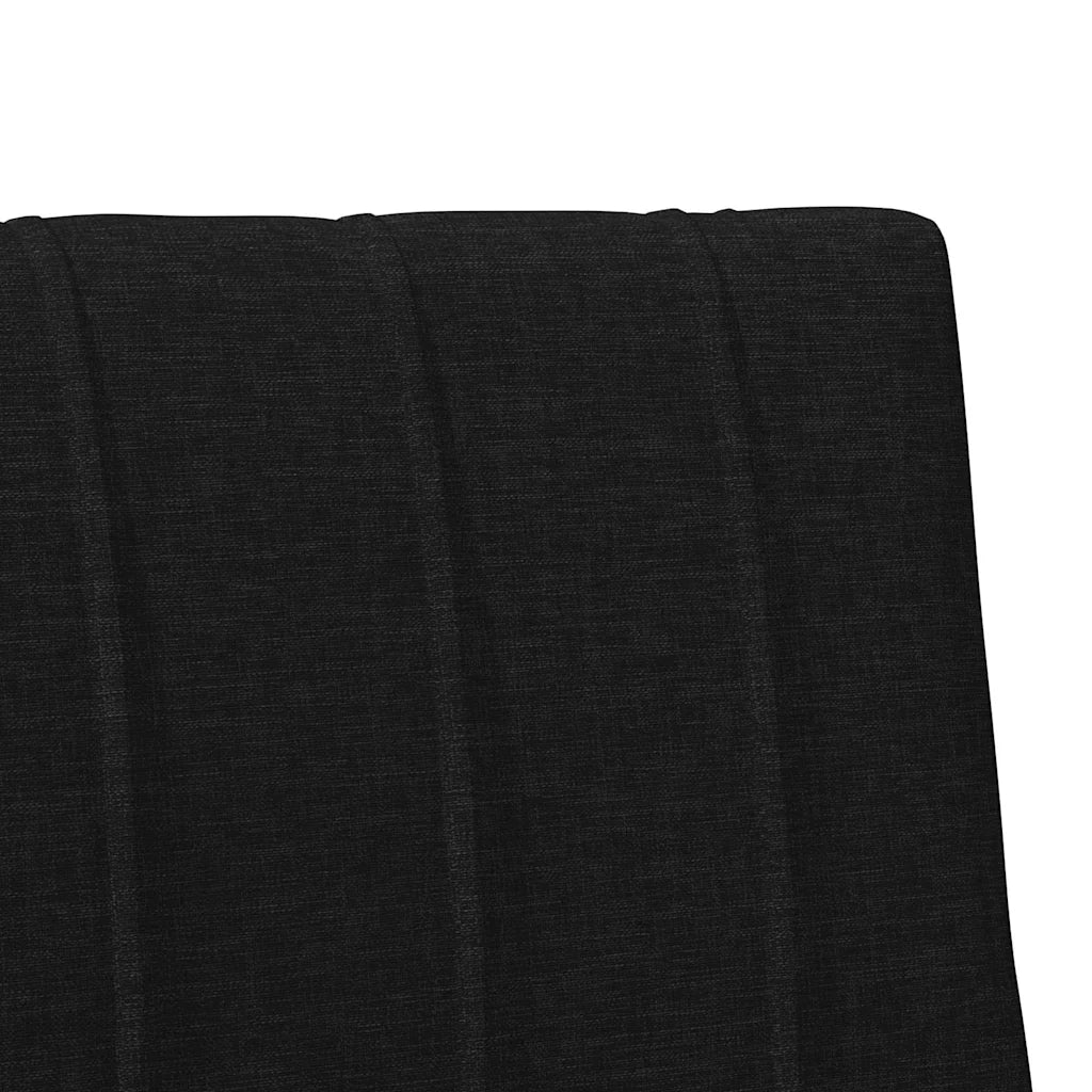 Testiera | Testata imbottita Nero 90 cm Pino massello