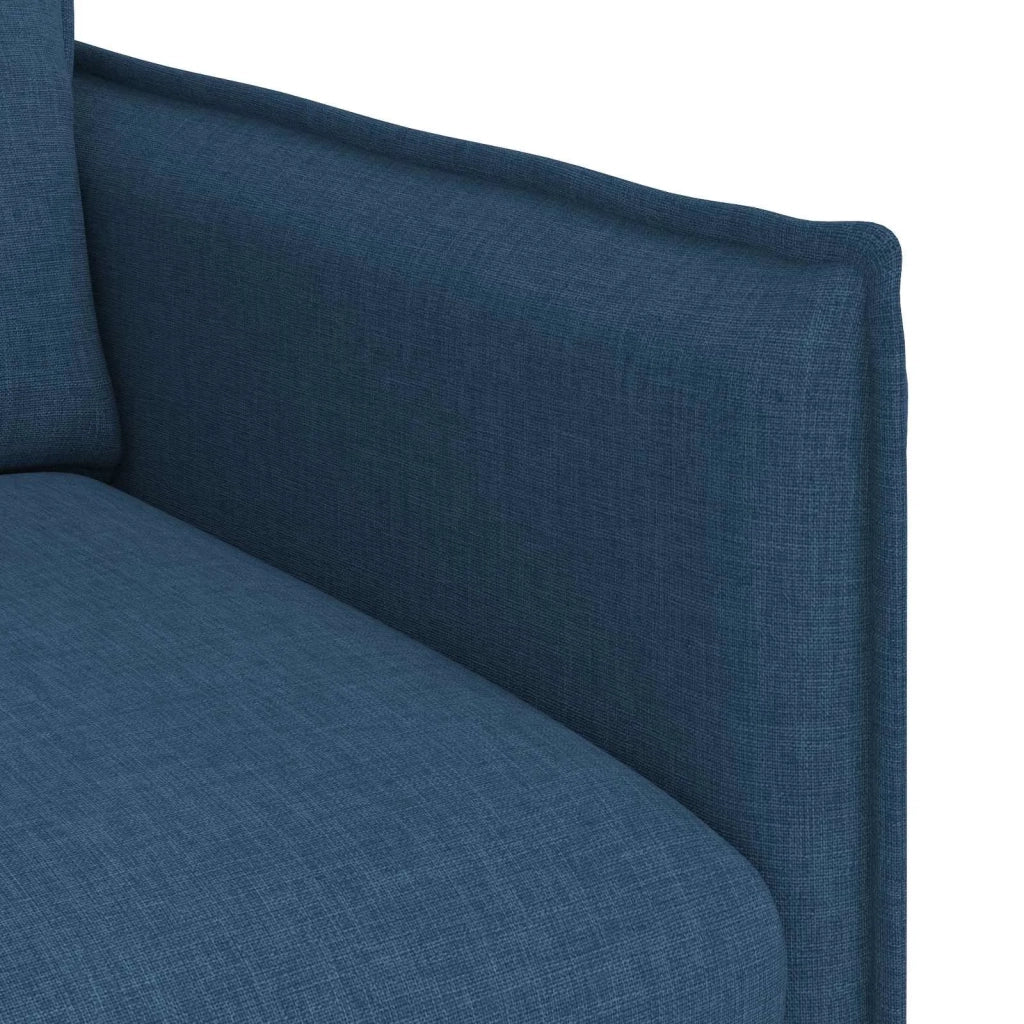 Divano Blu 136 x 82 x 85 cm Tessuto