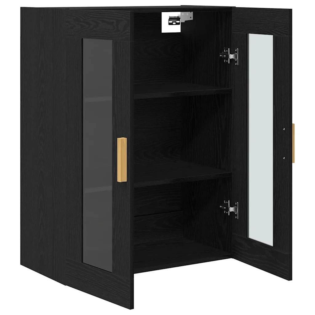 Armadietto a muro Rovere Nero 69,5 x 34 x 90 cm 862110