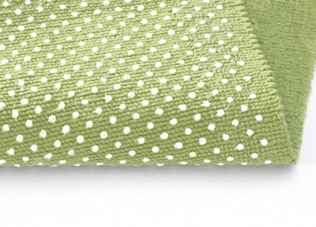 Tappeto Da Bagno Disegno Pois - 65x130 - Verde