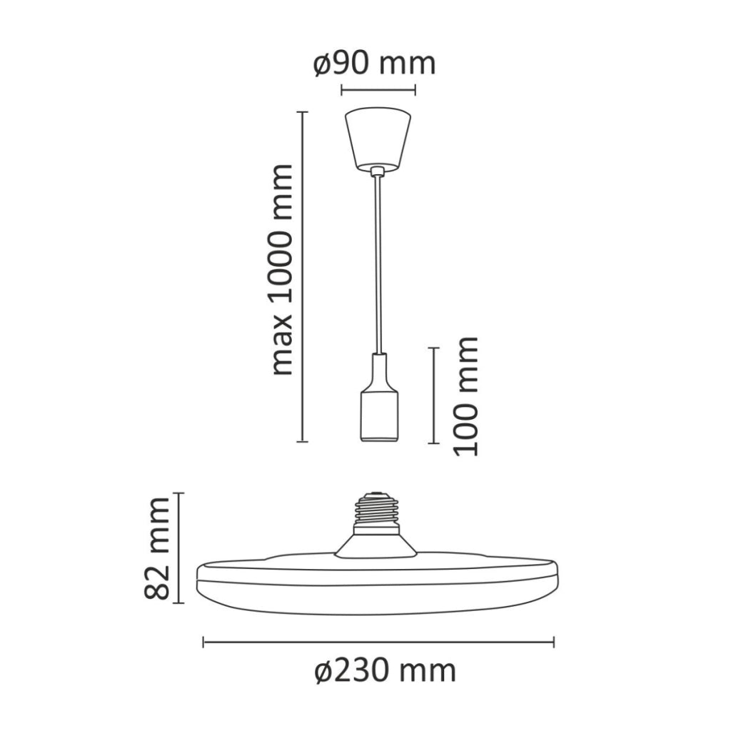 Lampada a sospensione KIKI blu E27 LED 15W 3000K Polux