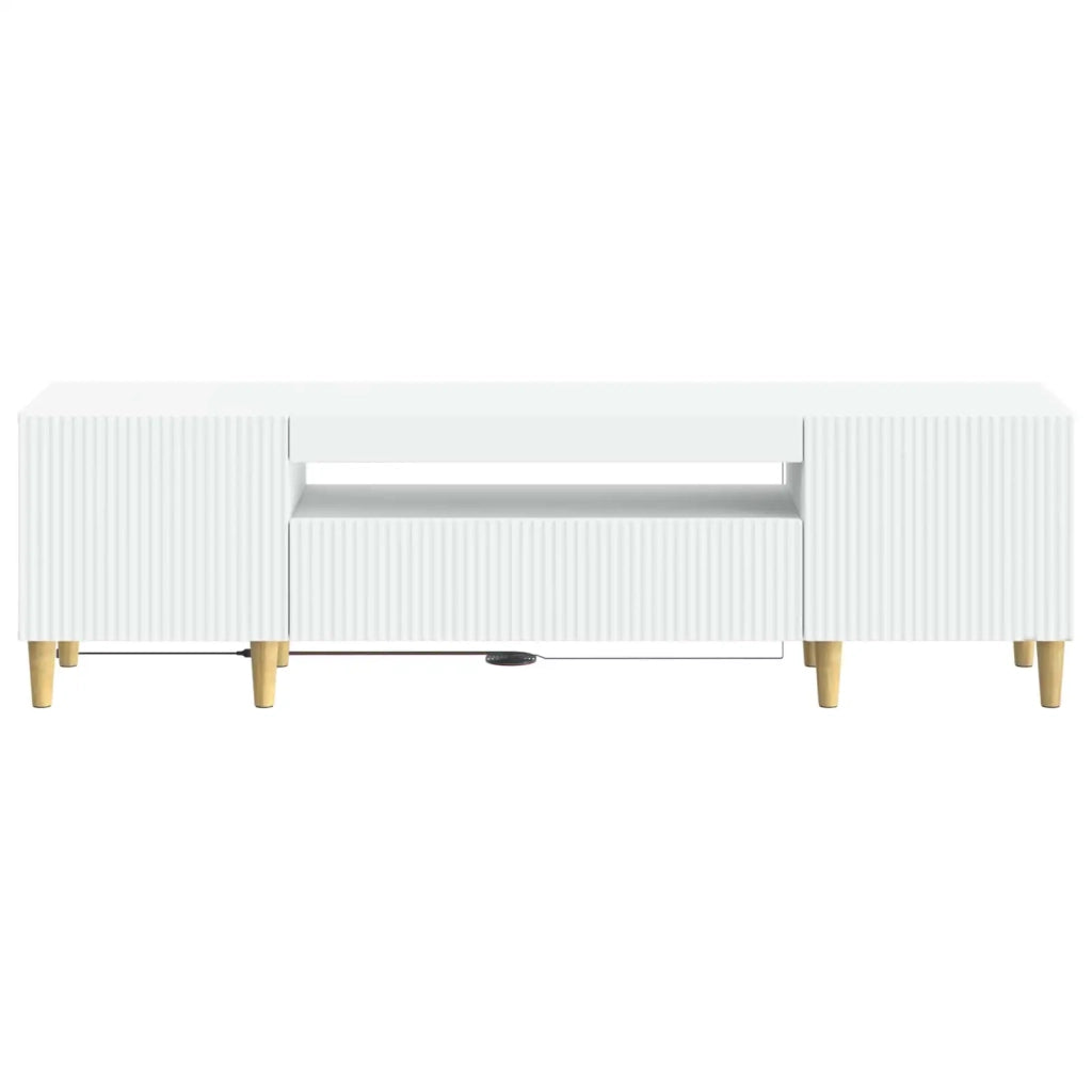 Mobile TV LED Bianco Legno ingegnerizzato 896685