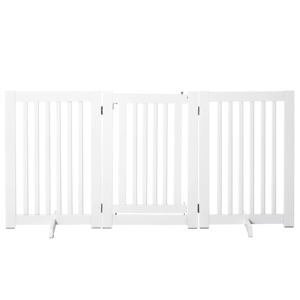 Cancello per animali da compagnia ¨C Minimal ¨C Bianco 155x35.5x76 cm
