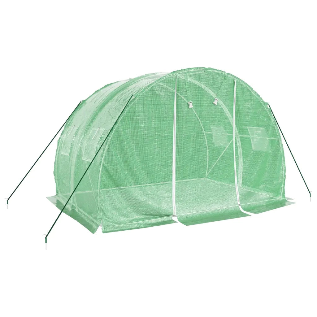 Serra con Telaio in Acciaio Verde 6 m² 3x2x2 m 364077