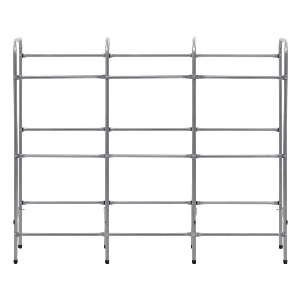 Ripiano portaoggetti per 9 casse 145 x 33 x 116 cm acciaio argentato 02_0000644