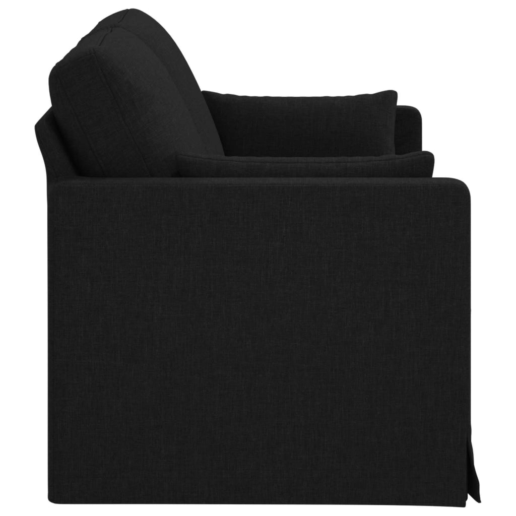 Divano Nero 158 x 78 x 80 cm Tessuto