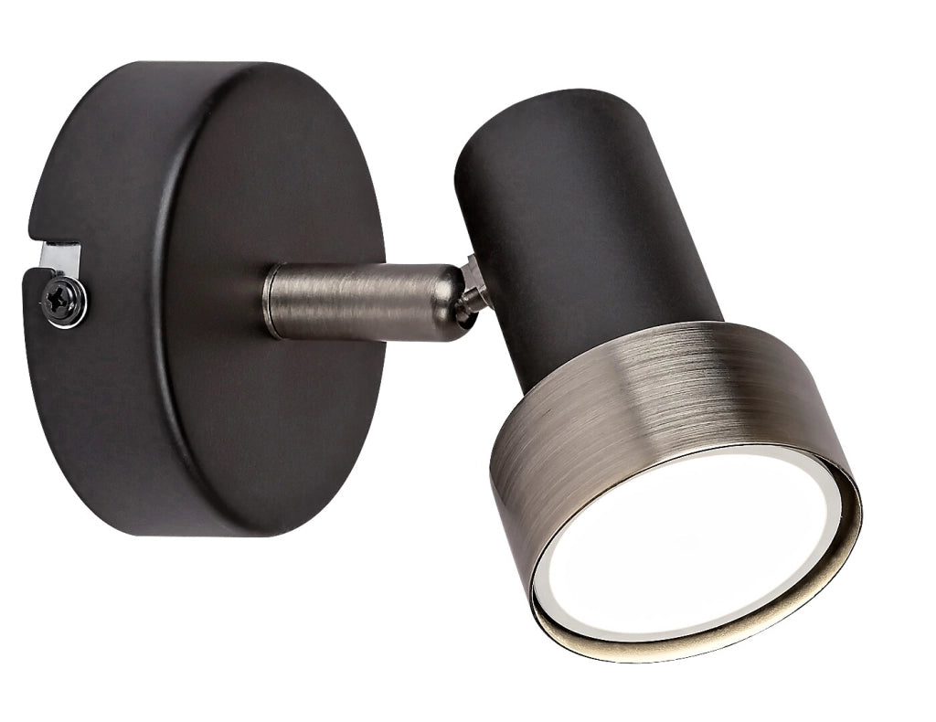 Applique industriale orientabile GU10 nero Konrad Rabalux
