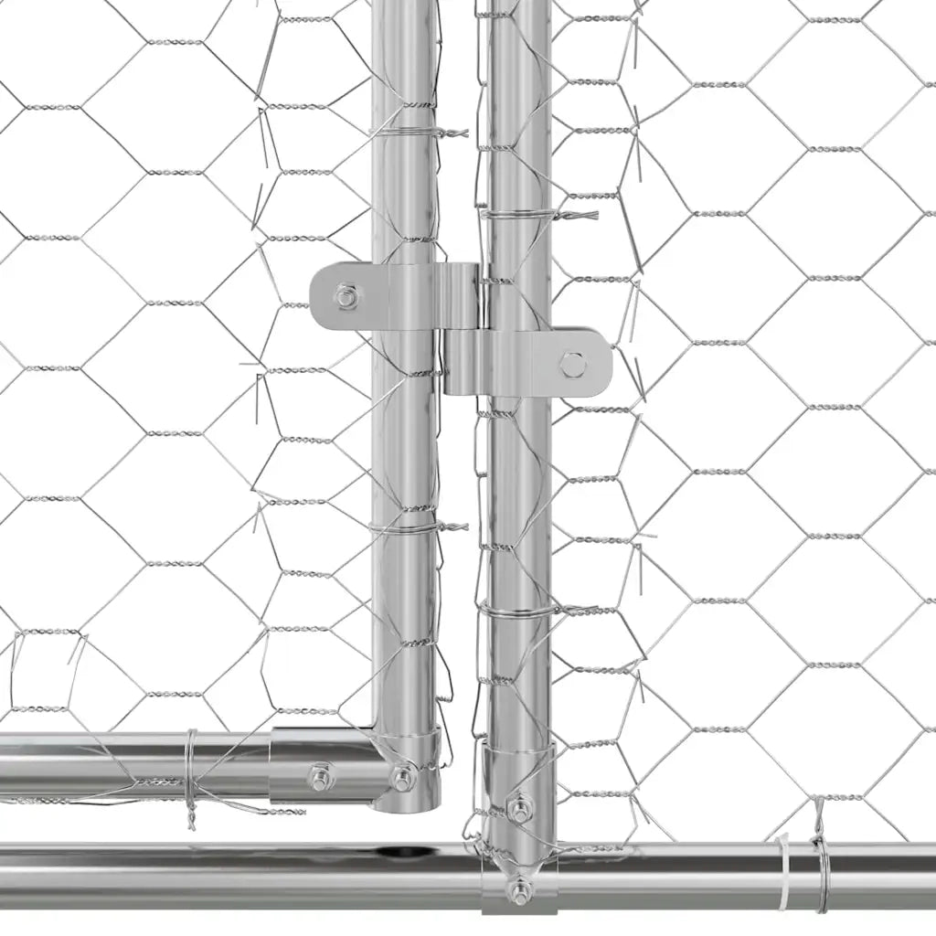 Cuccia per cani 3 pcs Argento 6 x 2 x 2 m Acciaio zincato