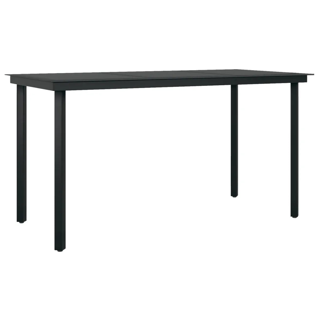 Set da Pranzo da Giardino 5 pz con Cuscini Polyrattan e Vetro 3099687