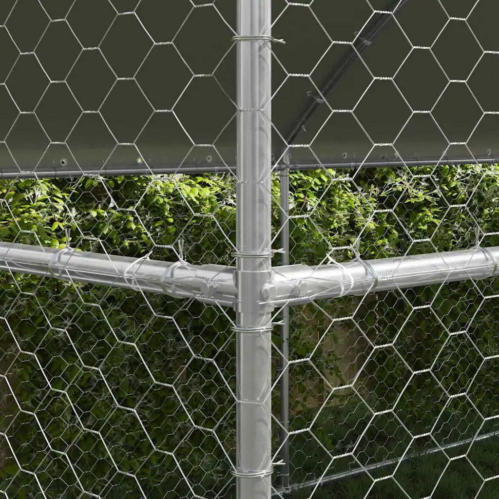Cuccia per cani 3 pcs Argento 6 x 2 x 2 m Acciaio zincato