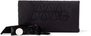 Borsa Clutch Grande Nero 35x35 cm pieghevole con cinturino in gomma naturale e fibbia in seta con profumazione