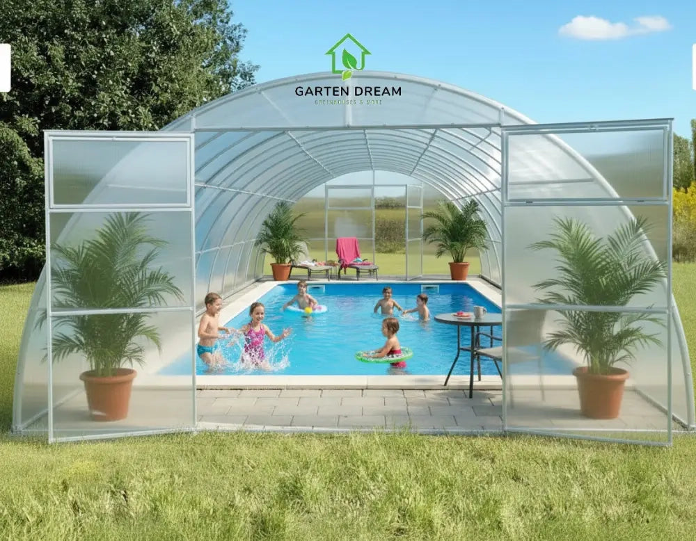 Copertura per Piscina Garten Dream SERENA 4x4 m con Policarbonato 4 mm