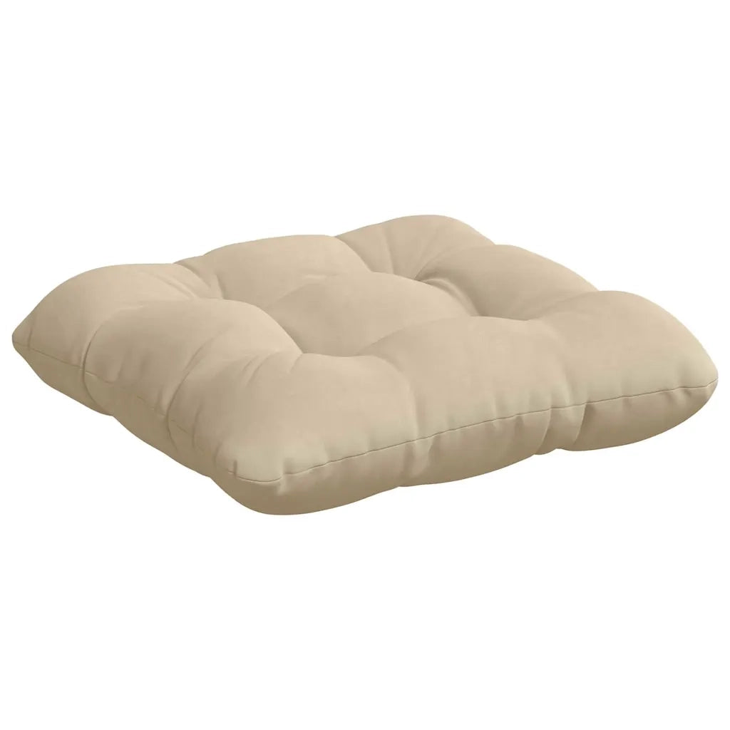 Cuscini per Seduta 4 pcs Crema 45 x 45 cm Tessuto in Microfibra 42015136