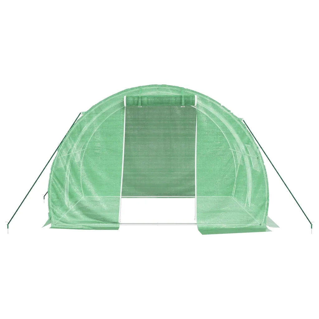 Serra con Telaio in Acciaio Verde 6 m² 3x2x2 m 364077